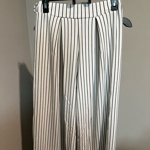 H&M, US Size 6, White with Black Stripes